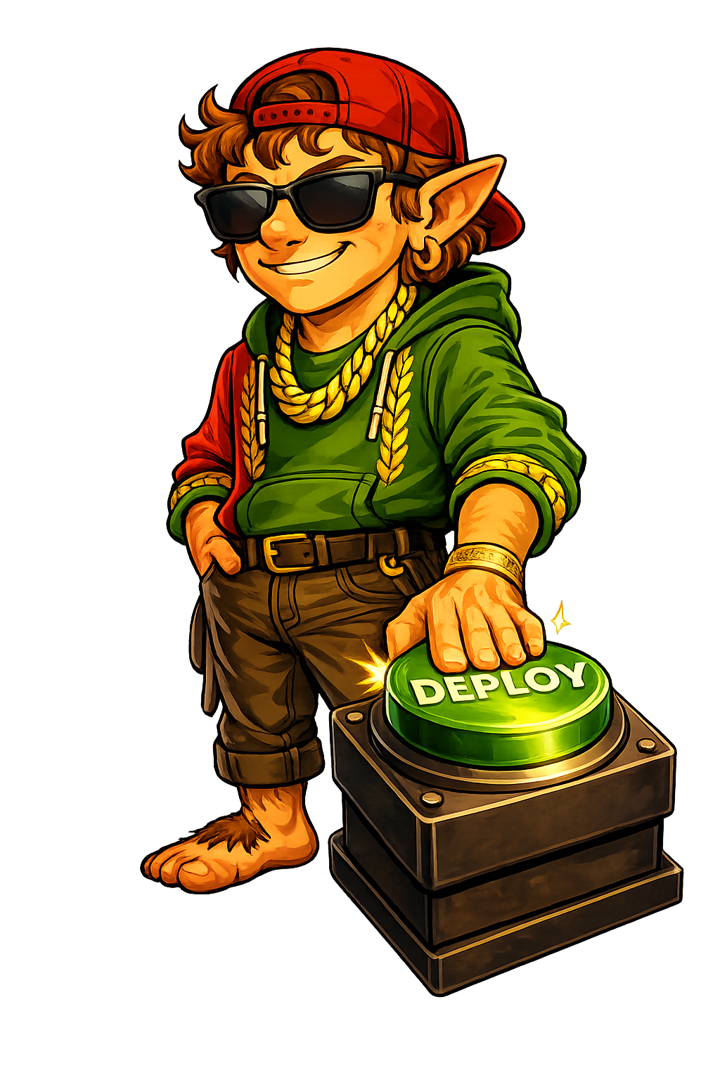 Bilbro the mascot shipping a build