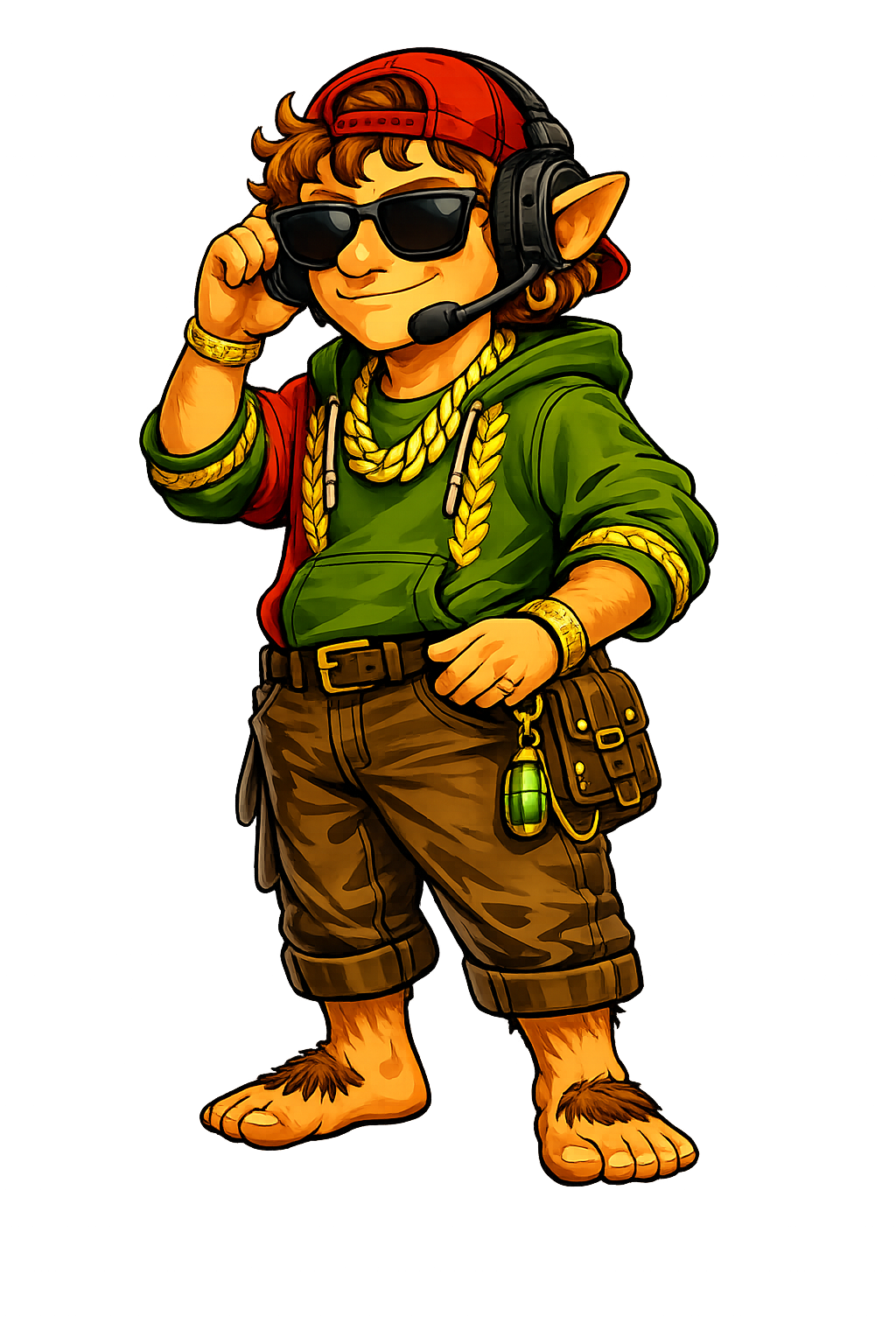 Bilbro the mascot hosting a live build stream