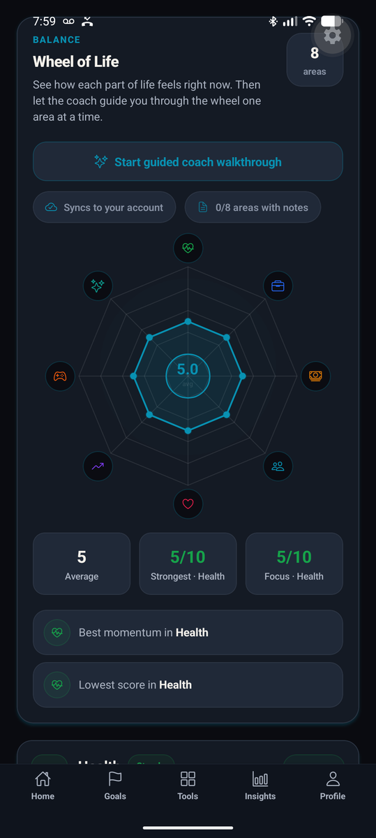 MeCoach Wheel of Life